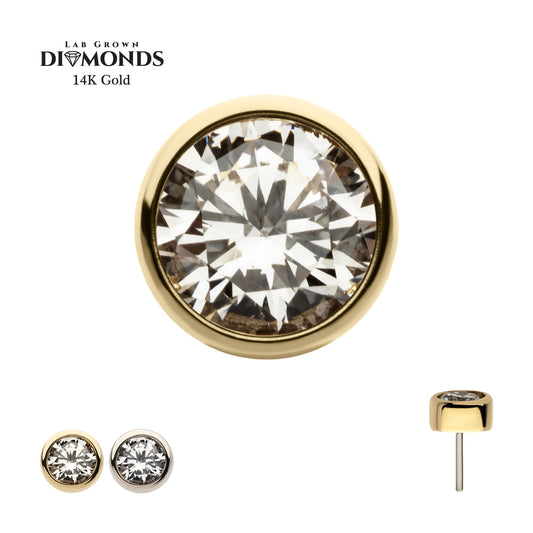 1.5mm Bezel Set Diamond Stud