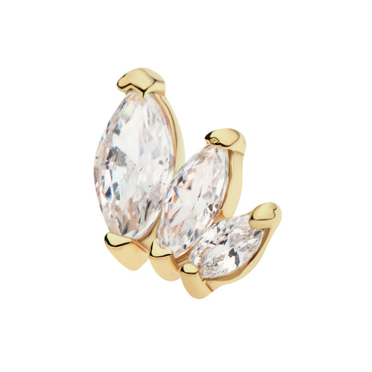 Marquise Cluster Stud