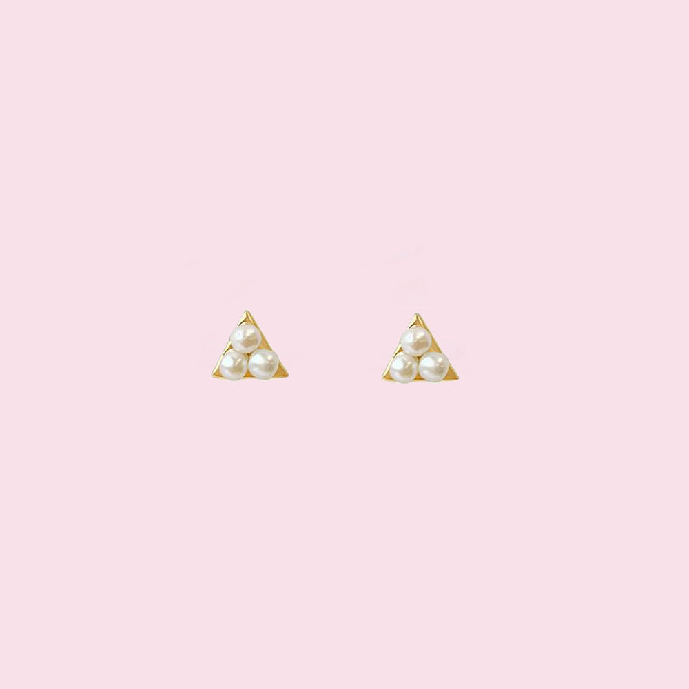 Pearla Triangle Stud