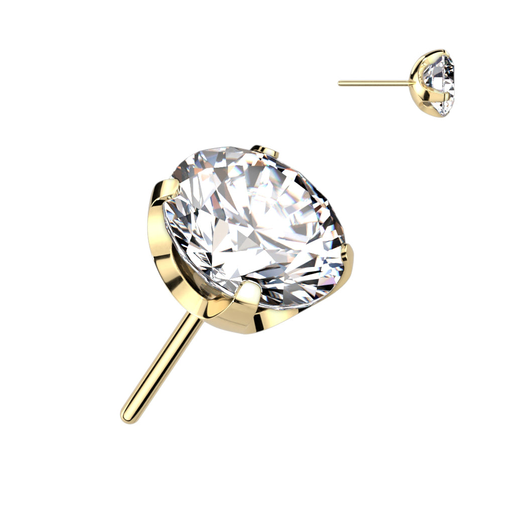 2mm CZ Stud